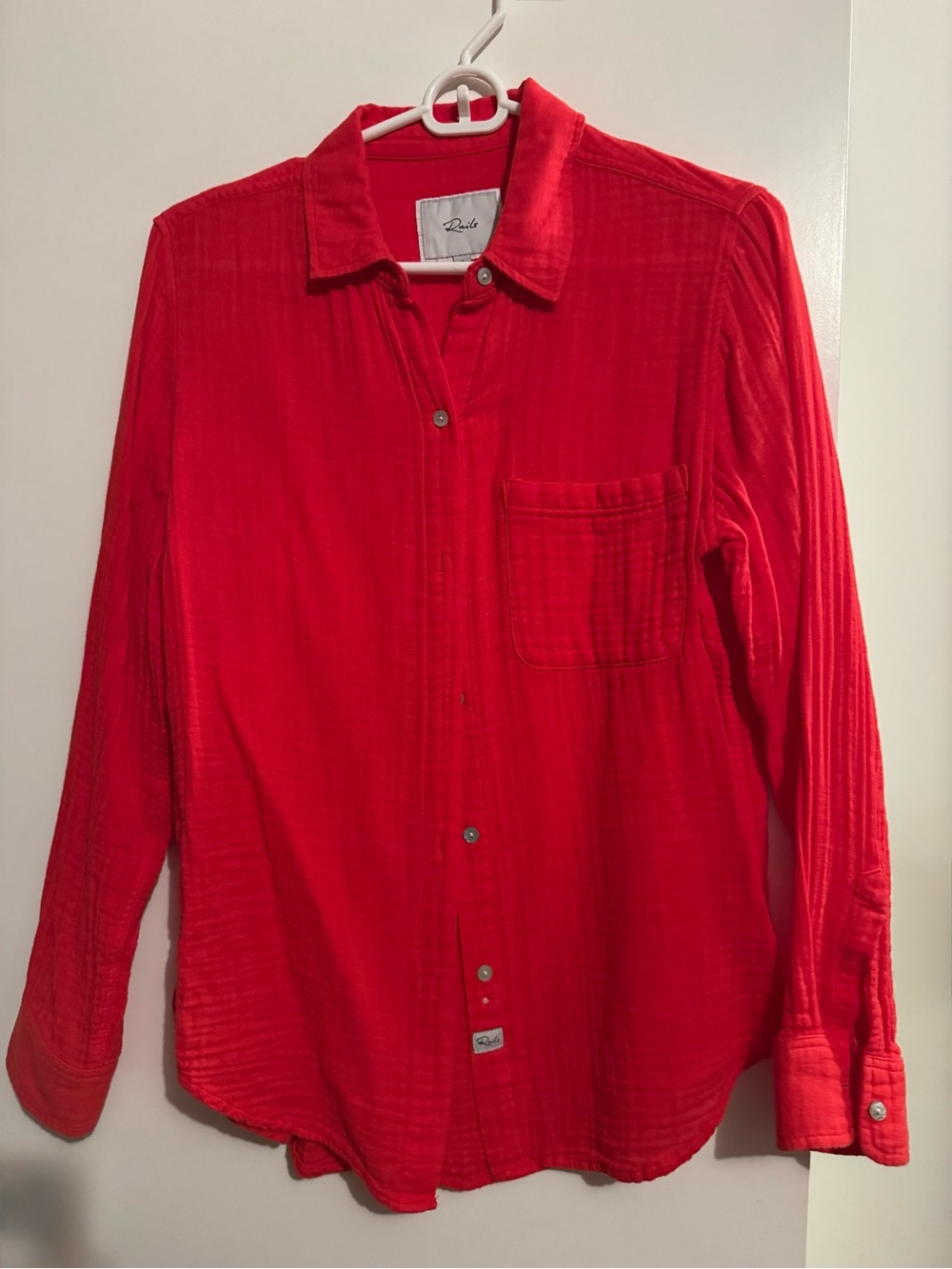 Rails Women's Red Button-Down Shirt